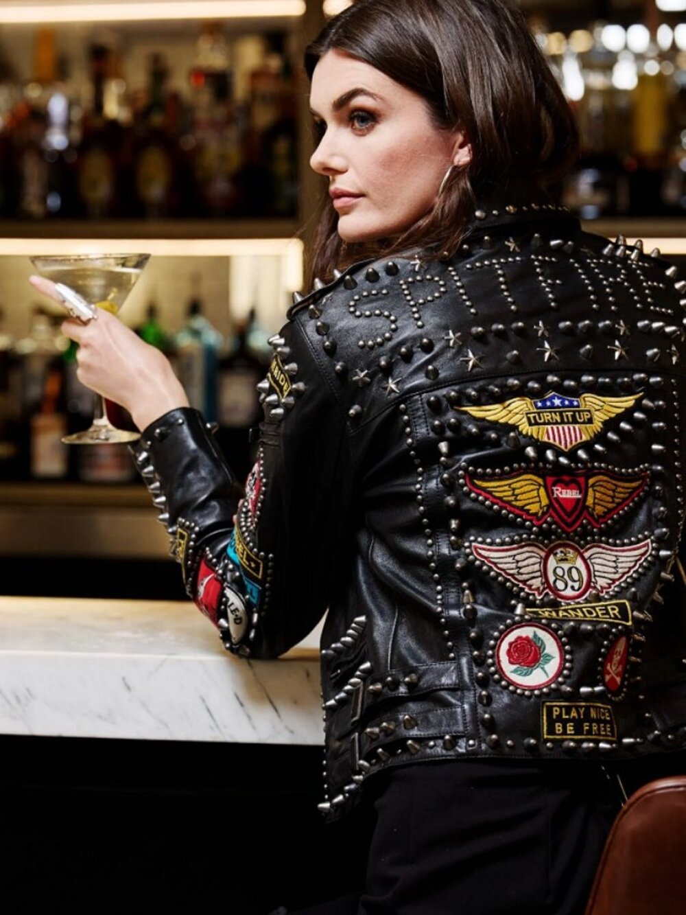 DOUBLE D RANCH Angels on Horseback Biker Jacket - Picture 2 of 9